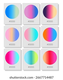 Gradient set. Background noise texture. Pastel retro banner 