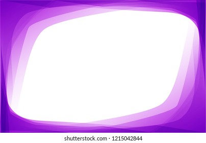 Gradient shade blending purple color border frame with blank space. Abstract template for presentation background vector.