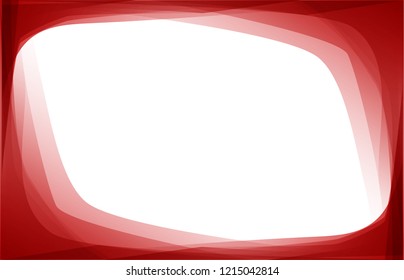 Gradient shade blending red color border frame with blank space. Abstract template for presentation background vector.