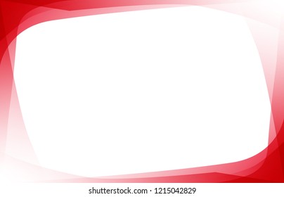 Gradient shade blending red color border frame with blank space. Abstract template for presentation background vector.