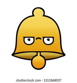 gradient shaded cartoon of a bell
