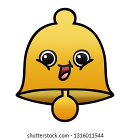 gradient shaded cartoon of a bell