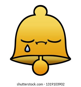 gradient shaded cartoon of a bell