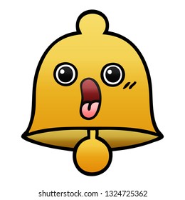 gradient shaded cartoon of a bell