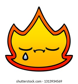 gradient shaded cartoon of a fire