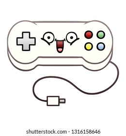 gradient shaded cartoon of a game controller