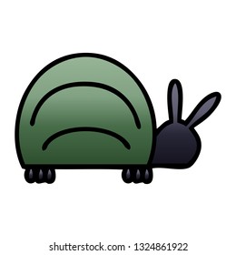 gradient shaded cartoon of a green bug