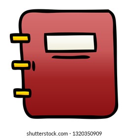 gradient shaded cartoon of a journal book