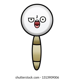 gradient shaded cartoon of a magnifying glass