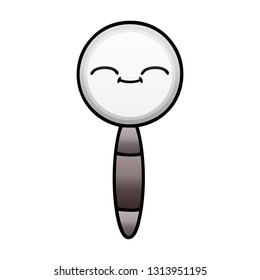 gradient shaded cartoon of a magnifying glass