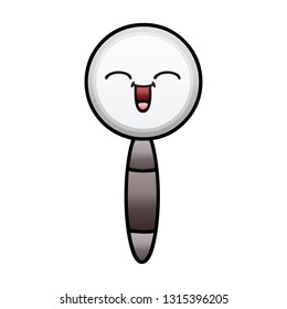 gradient shaded cartoon of a magnifying glass