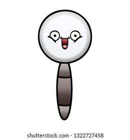 gradient shaded cartoon of a magnifying glass