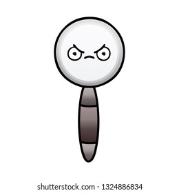 gradient shaded cartoon of a magnifying glass