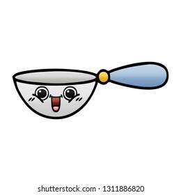 gradient shaded cartoon of a measuring spoon