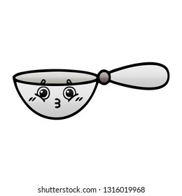 gradient shaded cartoon of a measuring spoon