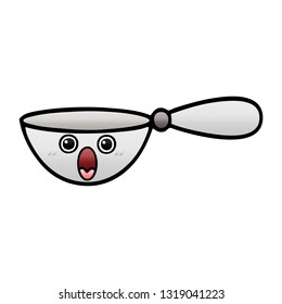 gradient shaded cartoon of a measuring spoon