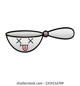 gradient shaded cartoon of a measuring spoon