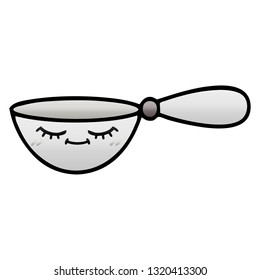 gradient shaded cartoon of a measuring spoon
