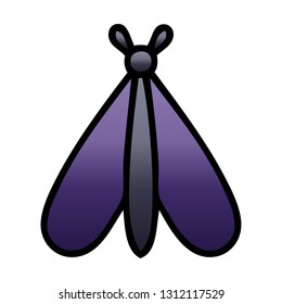 gradient shaded cartoon of a moth bug