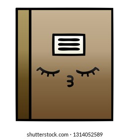 gradient shaded cartoon of a notebook