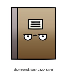 gradient shaded cartoon of a notebook