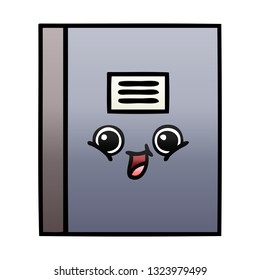 gradient shaded cartoon of a notebook