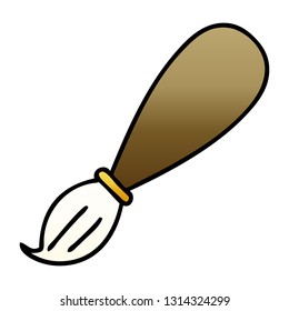 gradient shaded cartoon of a paint brush