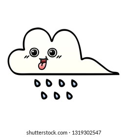 desenho sombreado gradiente de uma nuvem de chuva