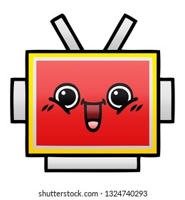 gradient shaded cartoon of a robot head