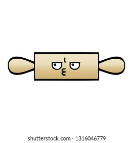 gradient shaded cartoon of a rolling pin