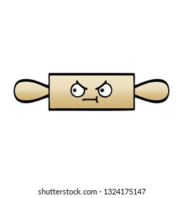 gradient shaded cartoon of a rolling pin