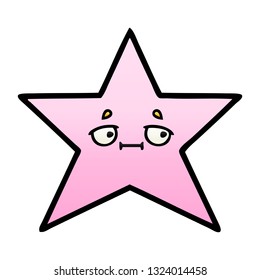 gradient shaded cartoon of a star fish