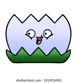 gradient shaded cartoon of a water lilly 