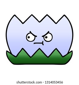 gradient shaded cartoon of a water lilly
