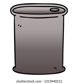 gradient shaded quirky cartoon barrel