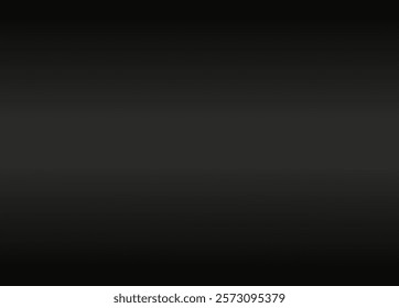 Gradient shading gray color on black background, Vector dark vignette effect abstract