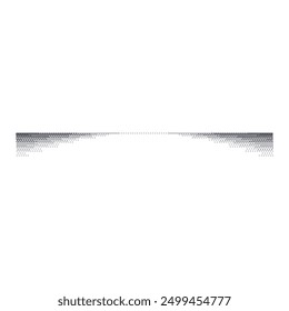 Gradient shadow with grainy noise and stipple effect. lines with dot and grit texture. Drop shadow with shaded edges. Flat vector illustration isolated on white background.