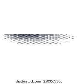 Gradient shadow with grainy noise and stipple effect. lines with dot and grit texture. Drop shadow with shaded edges. Flat vector illustration isolated on white background.