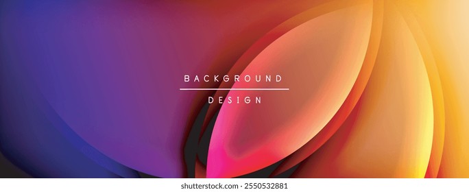 Fondo geométrico de línea de onda de degradado y sombra. Ilustración vectorial para el Fondo de pantalla, Anuncio, fondo, tarjeta, ilustración del libro, landing page