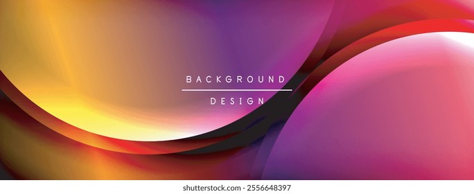 Gradient and shadow wave line geometric background. Vector Illustration For Wallpaper, Banner, Background, Card, Book Illustration, landing page