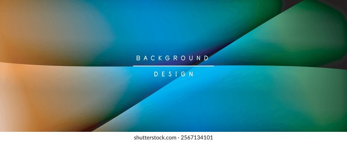 Gradient and shadow wave line geometric background. Vector Illustration For Wallpaper, Banner, Background, Card, Book Illustration, landing page