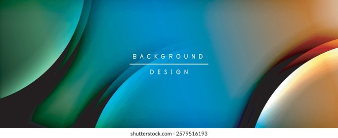 Gradient and shadow wave line geometric background. Vector Illustration For Wallpaper, Banner, Background, Card, Book Illustration, landing page