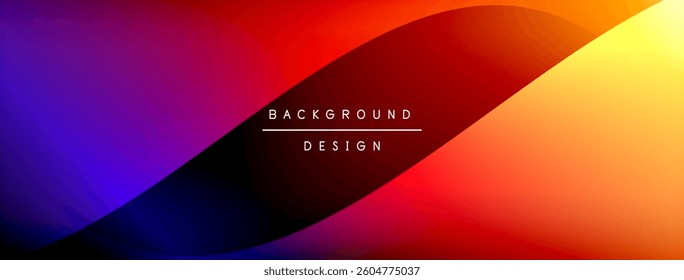 Gradient and shadow wave line geometric background. Vector Illustration For Wallpaper, Banner, Background, Card, Book Illustration, landing page