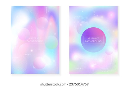 Gradient Shape. Abstract Design. Trendy Flyer. Memphis Dots. Shiny Halftone Template. Violet Space Texture. Geometric Presentation. Light Banner. Purple Gradient Shape