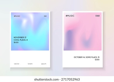 Verlaufsform. Vorlage für Geschäftsneunziger. Holografischer Hintergrund. Violette minimalistische Abdeckung. Memphis Concept Fashion Vector. Hologramm Mesh. rosafarbene Farbverlaufsform