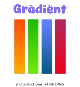 Gradient Shape Colours Pallete Design