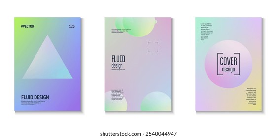 Gradient Shape. Cyberpunk Circle Illustration. Vibrant Placard. Minimal Design. Holographic Poster. Blue 3d Set. Geometric Memphis Banner. Purple Gradient Shape
