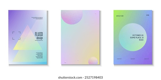 Gradient Shape. Pink Grainy Triangle Set. Holographic Poster. Memphis Poster. Vibrant Elements. Cyberpunk Radial Template. Grain 3d Background. Blue Gradient Shape