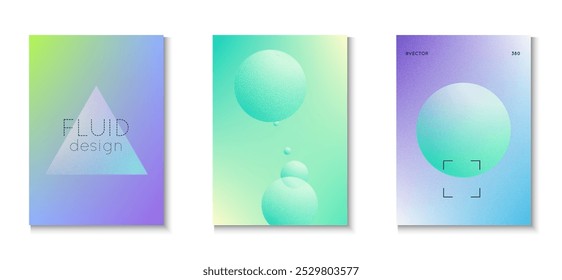 Gradient Shape. Purple Grainy Abstract Set. Grain 3d Poster. Hipster Poster. Holographic Design. Astronaut Space Illustration. Creative Banner. Violet Gradient Shape