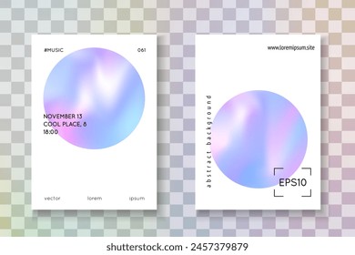 Gradient Shape. Violet Color Paper. Memphis Banner. Business White Illustration. Hologram Pattern. 1980 Poster. Modern Concept. Pink Gradient Shape